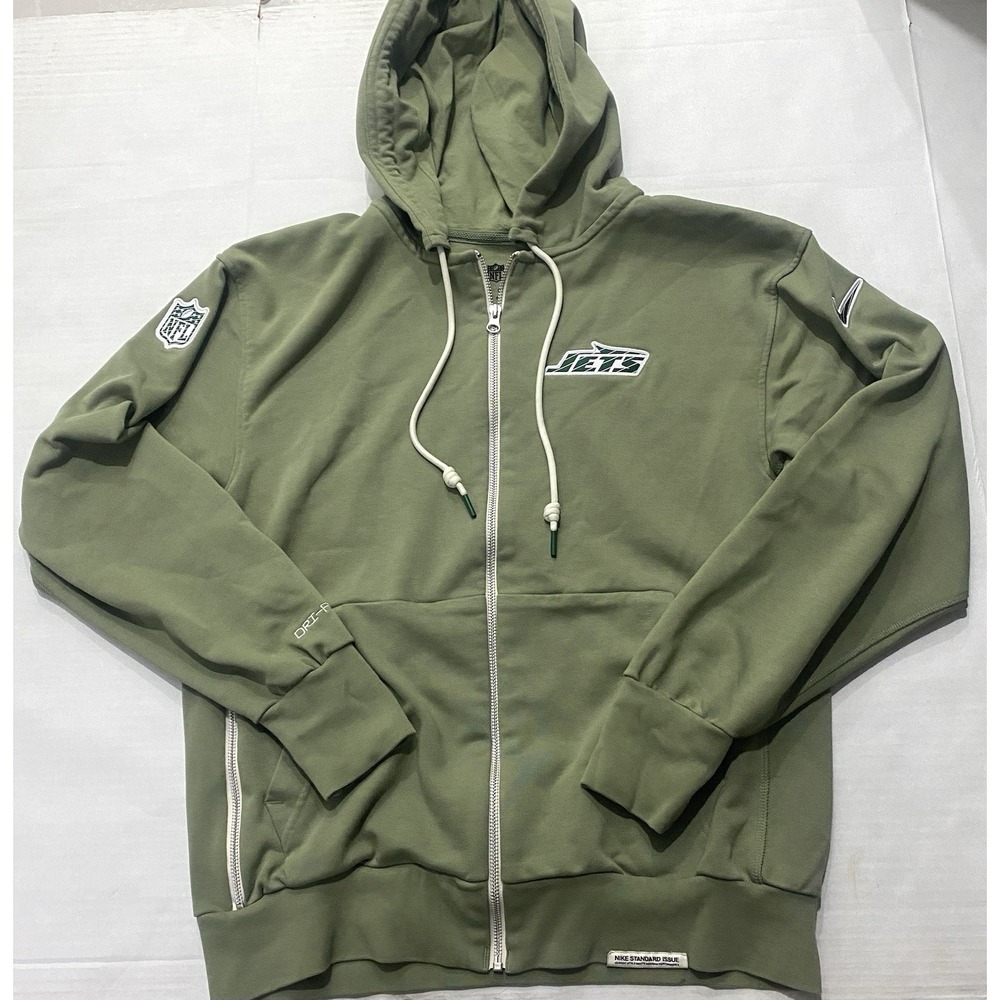 Nike New York Jets Dry Fit NFL On Field Hoodie Sweatshirt. Medium